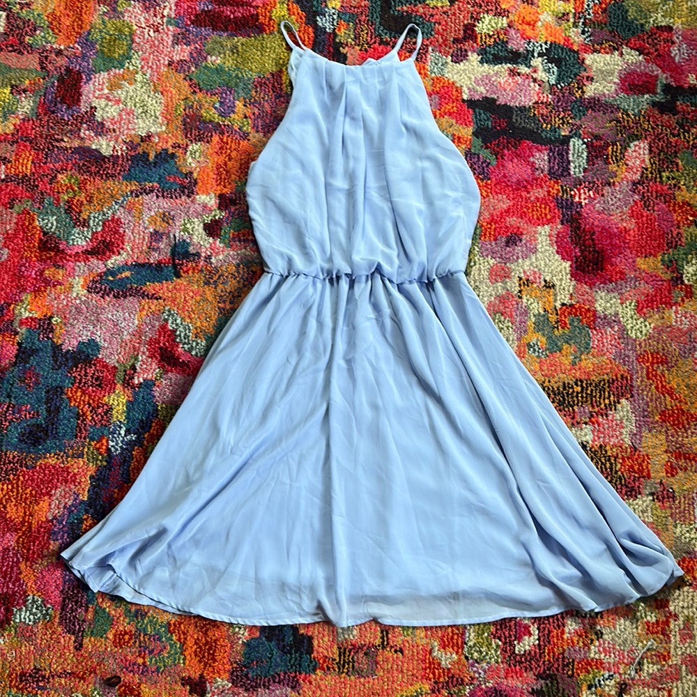 Sweet chiffon mini dress.